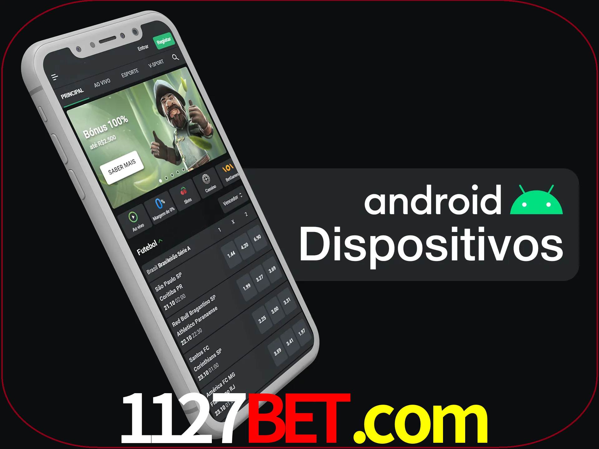 O aplicativo suporta a maioria de todos os dispositivos Android.