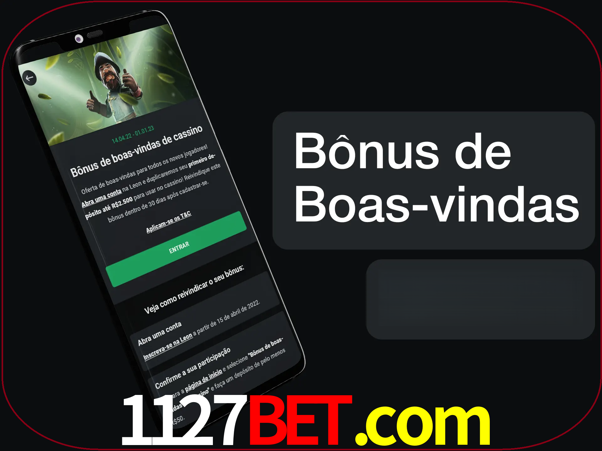 Não se esqueça de usar o bônus de boas-vindas.